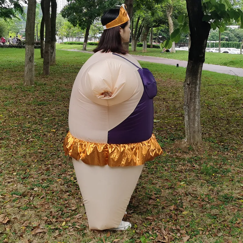 Costume de poupée de mascotte adulte violet ballet gonflable costumes Halloween jeu de rôle Disfraz pour homme femme fête fête de cellbration festival habiller