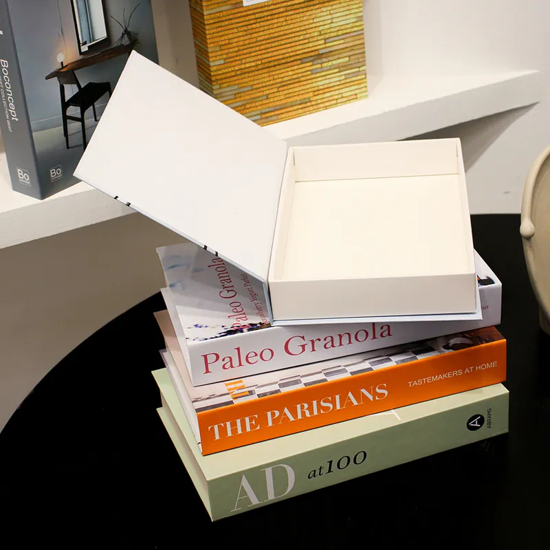 Décoration maison faux livres décor Table basse mode modèle el chambre luxe Imitation boîte 220523