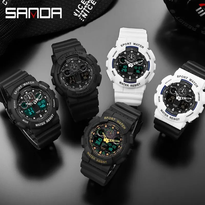 손목 시계 남자 Gshock Sport Watch 방수 50m 손목 시계 relogio masculino big dial quartz 디지털 군대 시계 269c