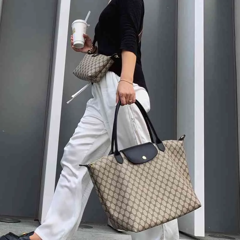 Purse Sale large capacity bag autumn and winter new women's fashion versatile portable shoulder trend Tote Bag