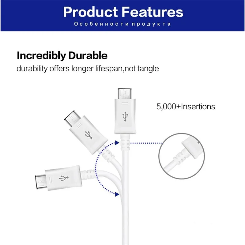 Cavi Micro USB 1,2 m/4 piedi Caricatore rapido Cargador Cavo di ricarica rapida sincronizzazione dati a molla Samsung S8 S9 S20