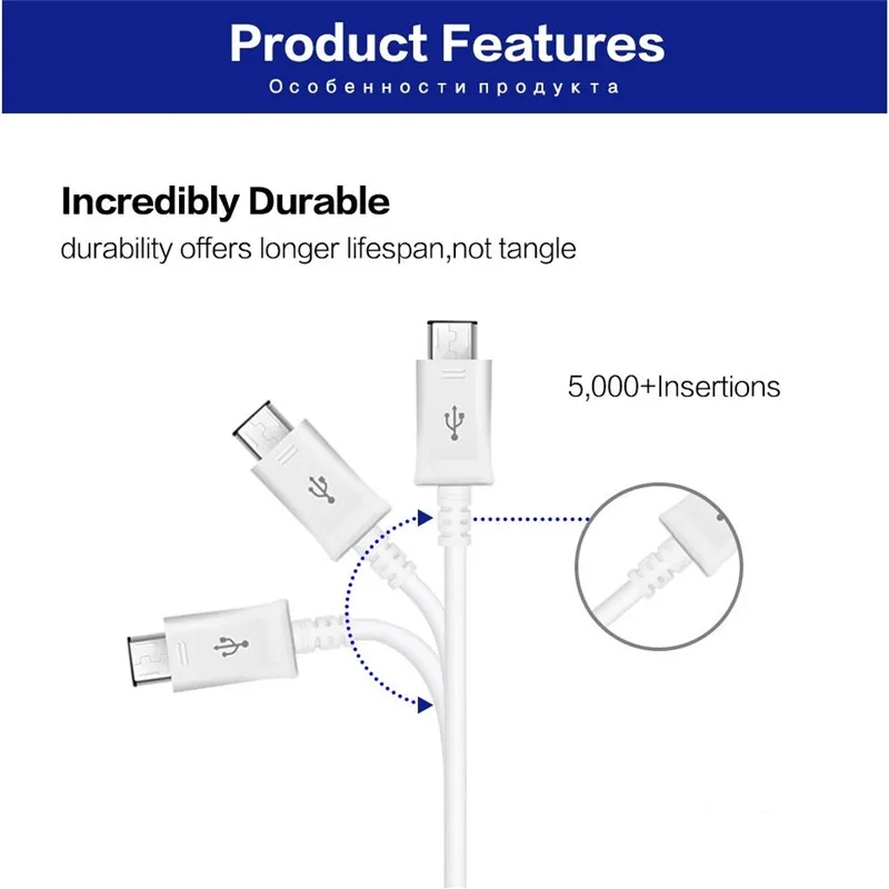 Kable Micro USB 1,2 m/4 stóp Szybka ładowarka Cargador Spring Data Sync Szybki kabel ładowania dla Samsung S8 S9 S20