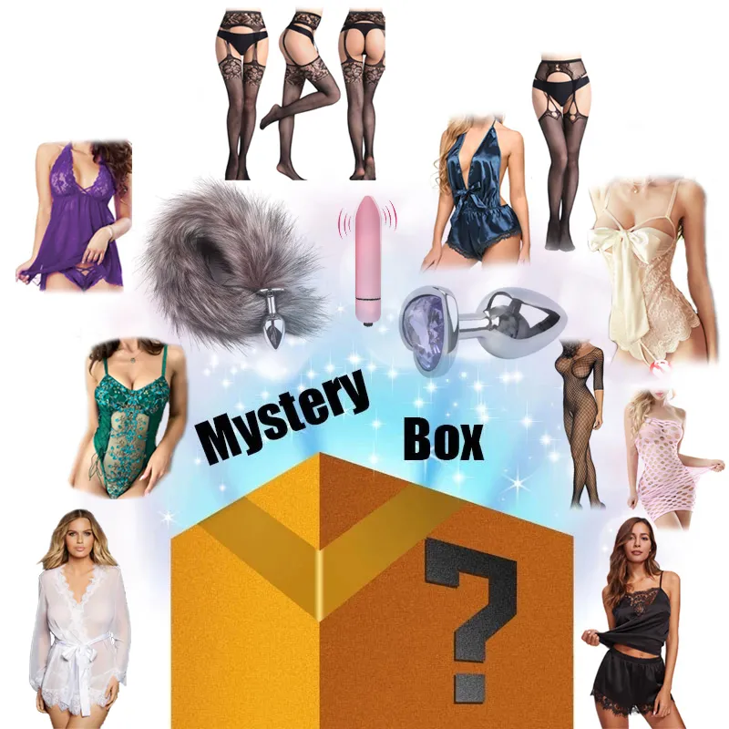 Cajas de misterio de la suerte más populares 100% ganador de alta calidad sorpresa regalo ciego caja ciega aleatorio erótico lencería traje sexyy