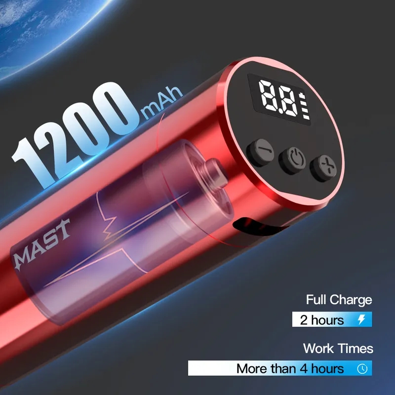 Mast Tour Y22 Macchina tatuaggi rotativa a batteria wireless Motore coreless personalizzato Corsa da 3 0 mm Trucco permanente professionale 220617