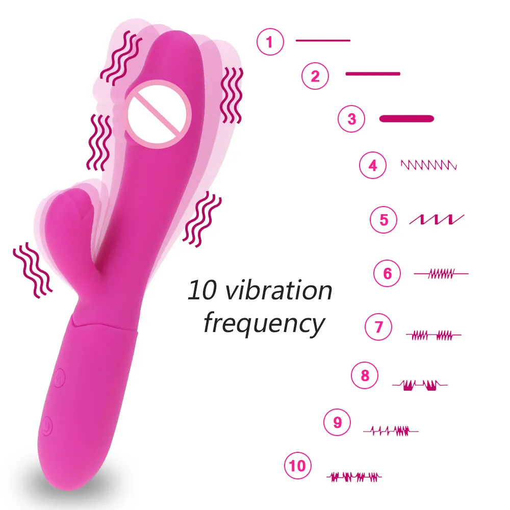 G Wibrator dildo dildo dla kobiet podwójne wibracje silikonowe USB ładowna samica pochwy łechtaczka masażer seksowne zabawki dorośli