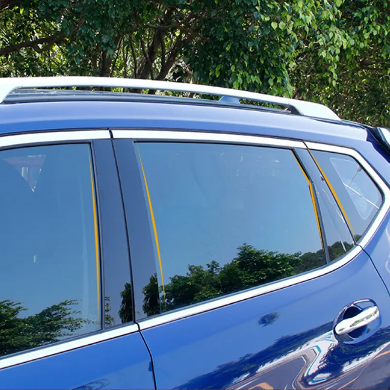 Janela de carro Center Stick Stick Trim Anti-arranhão filme para Nissan X-Trail Rogue T32 T33 2014-Apresentação automática Acessórios externos