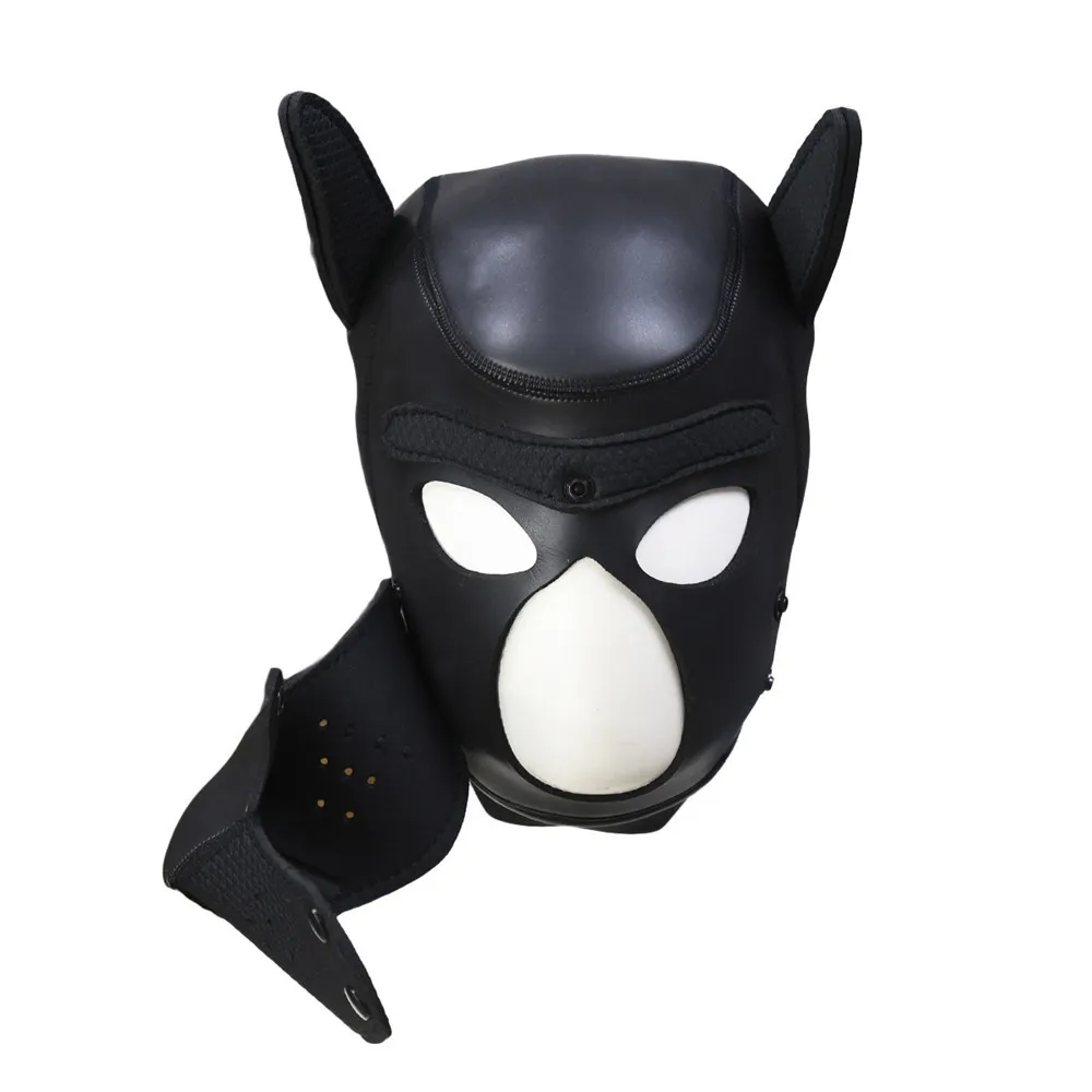 SM Sexyy Puppy Headgear BdSm Bondage Dog Mask Hood Slave Cosplay Fetish Adult Games Erotic Products Toys For Par Shop