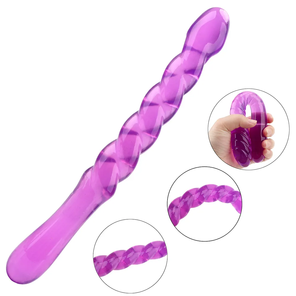 Soft Jelly Anal Butt Plug Dildo G-spot Prostate Massager Beads Erotic Products sexy Toys For Woman Men Gay DBSM