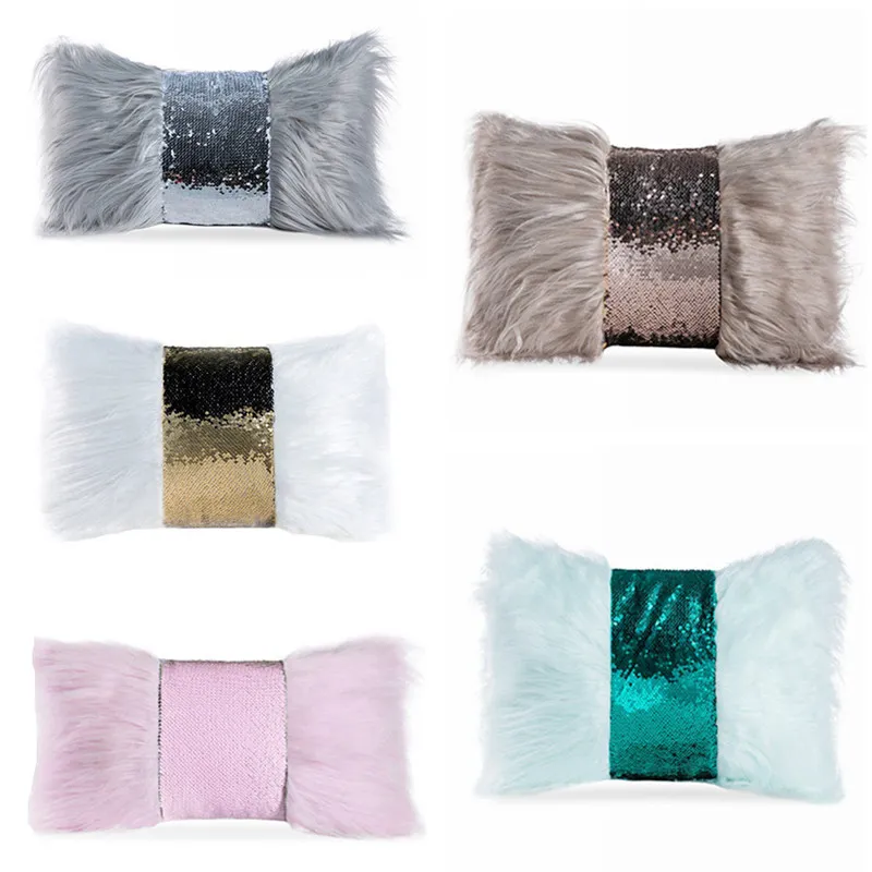 Pillow Case Soft Plush Cushion Cover Home Decor Pillow Covers Living Room Bedroom Sofa Decorative pillowcase 30x50cm shaggy fluffy cover 220623