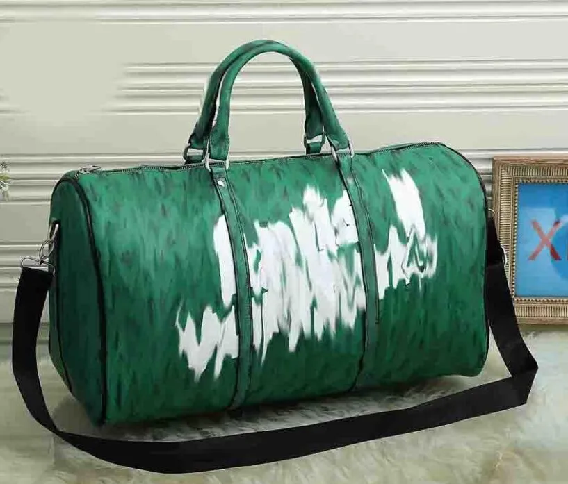 Duffle Bag Classic 45 50 55 Travel Bagage Handväska läder Crossbody Totes axelväskor Mense Womens Handbags188f