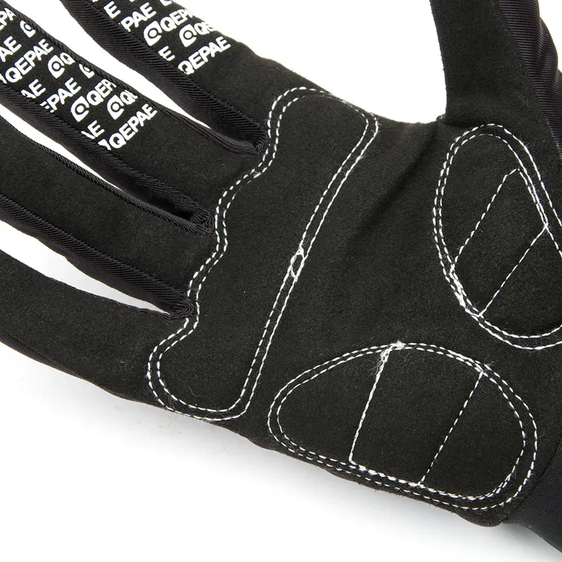 Qeqae Patrón de Esqueleto Unisex Dedo Completo Bicicleta Ciclismo Motocicleta Moto Carreras Guantes de Montar Guante de Bicicleta para Mujeres y Hombres 2263y