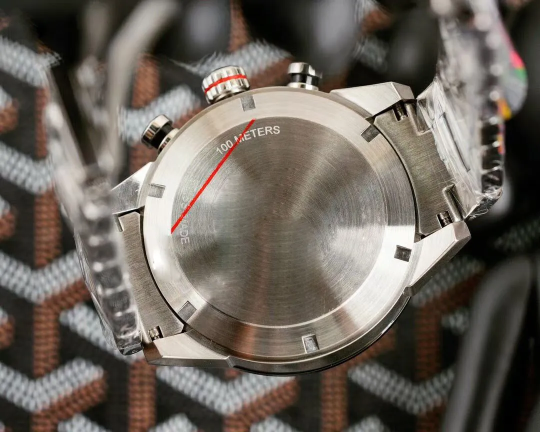 Novo f1 relógios masculinos mostrador verde relógio de pulso de couro quartzo vk relógio de fitness esportes masculino cronógrafo japão motion243g