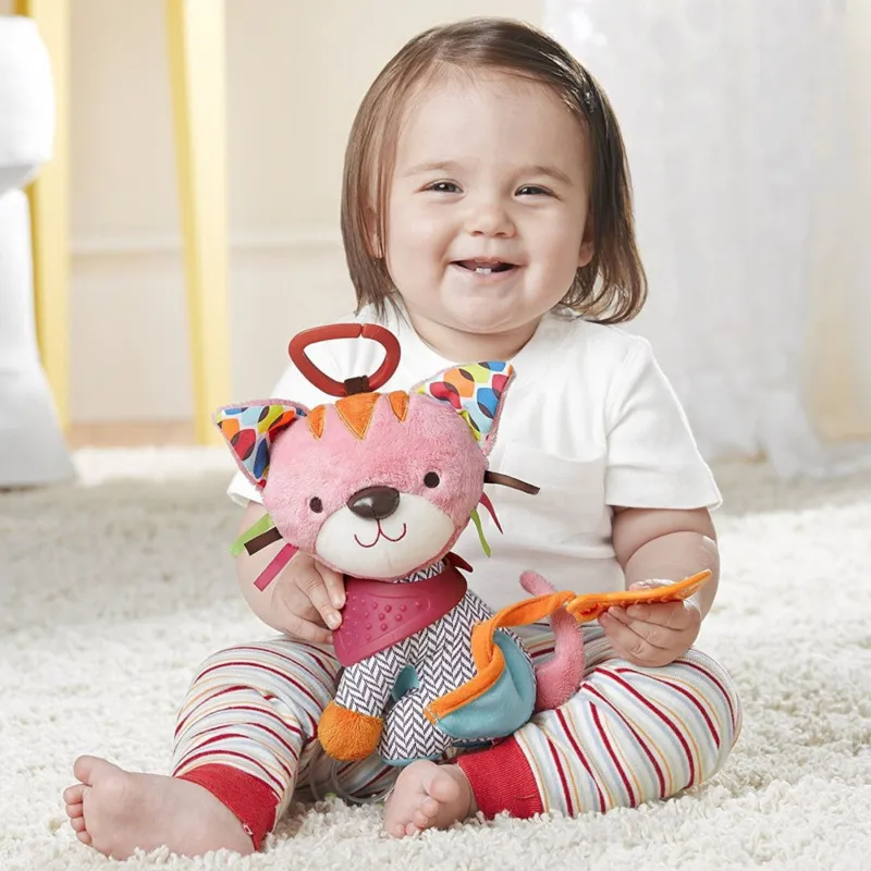 Baby Plush Sched Battle Toys Stroller Wiszące Zwierzęta Łóżka Mobile Infant Bunny Zabawki Edukacyjne dla dzieci 012 M Speelgoed 220531