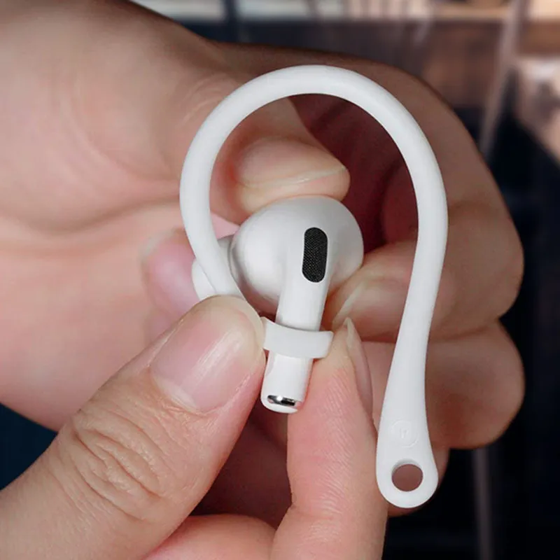 Sport Silikonowy ucho Haczyki do Apple Airpods 3 2 1 Słuchawki Bluetooth Anti-Fall Słuchawki Akcesoria Sleeve Earhook Holder