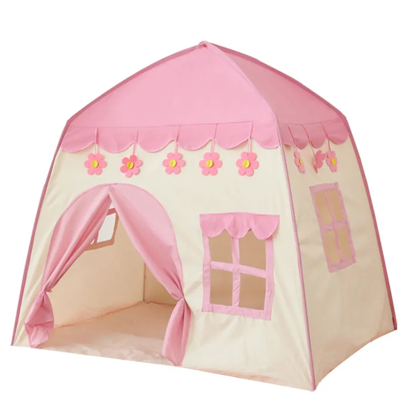 1,3 m portable pour enfants jeu tente princesse house enfants jouent house pliable tente pour filles décoration de chambre de garçon 2207134649492