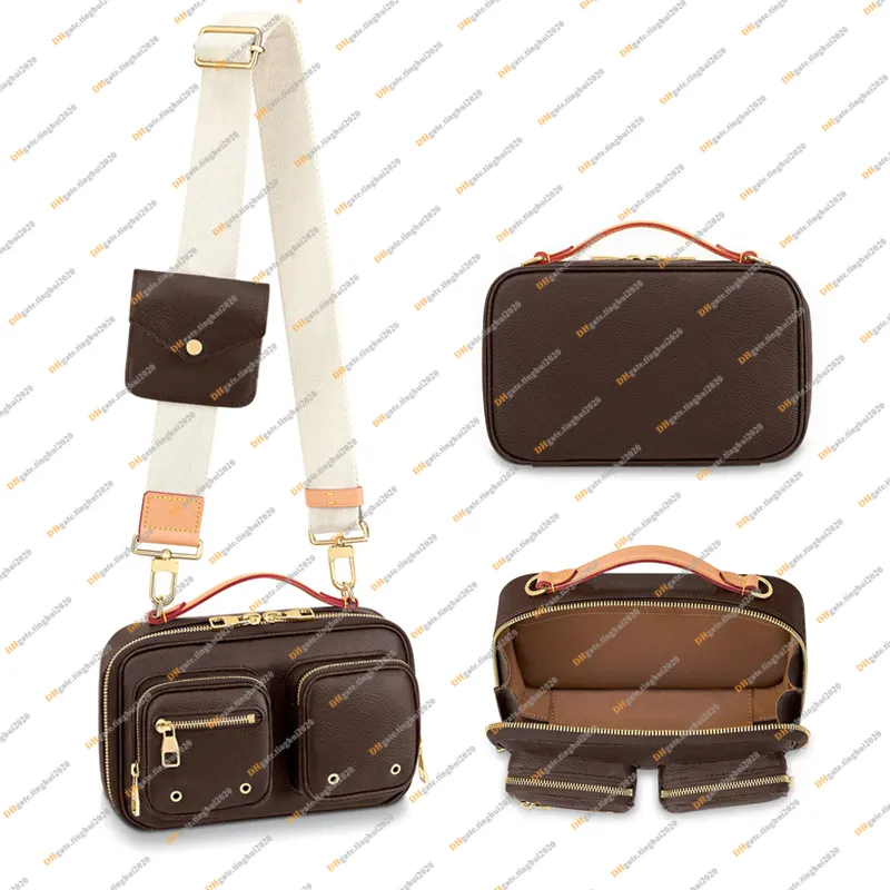 Männer und Frauen Fashion Casual Designer Utility Crossbody Messenger Bag Umhängetaschen hochwertige Top 5A M80446 Geldbeutelbeutel