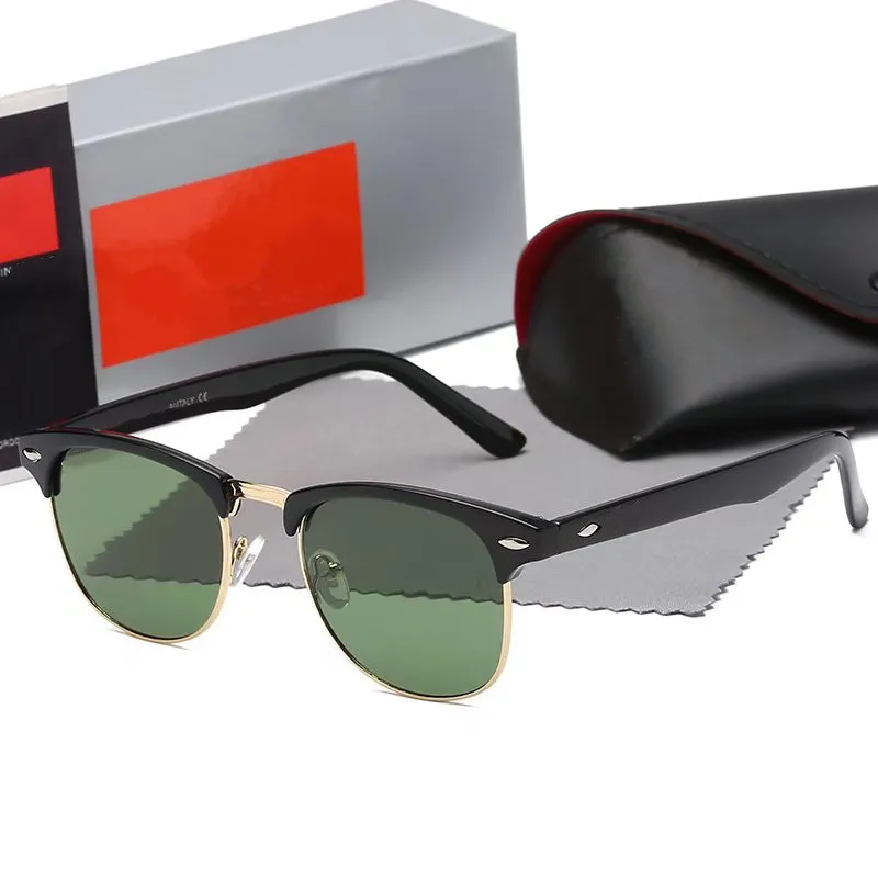 Óculos de sol de designer de alta qualidade homens mulheres óculos de sol clássicos modelo aviador lentes G20 design de ponte dupla adequado moda be244g