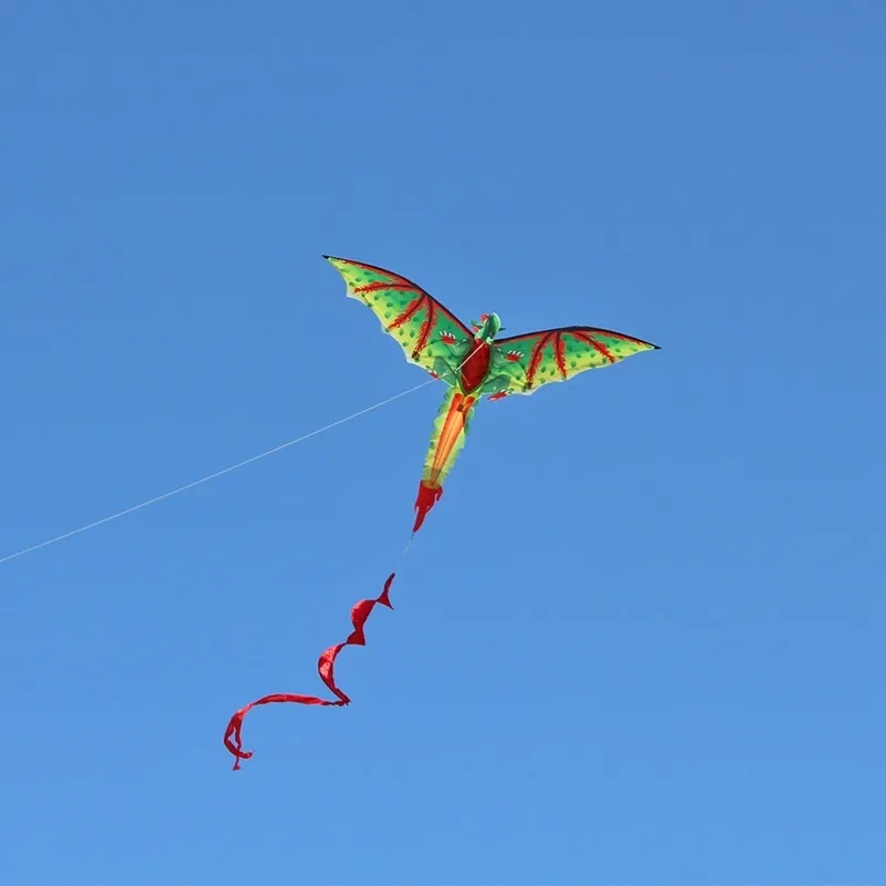 Dzieci słodkie dinozaur latawiec 3D Dzieci latające grę na świeżym powietrzu grę zabawki ogrodowe zabawki na giełdę z linią 100m 2206029132288