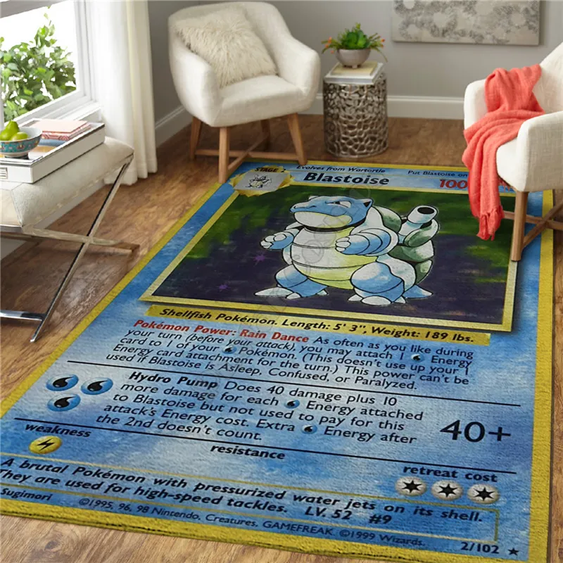 Anime character introduction Area Rug 3D All Over Printed Non-slip Mat Dining Room Living Room Soft Bedroom Carpet 09 220504