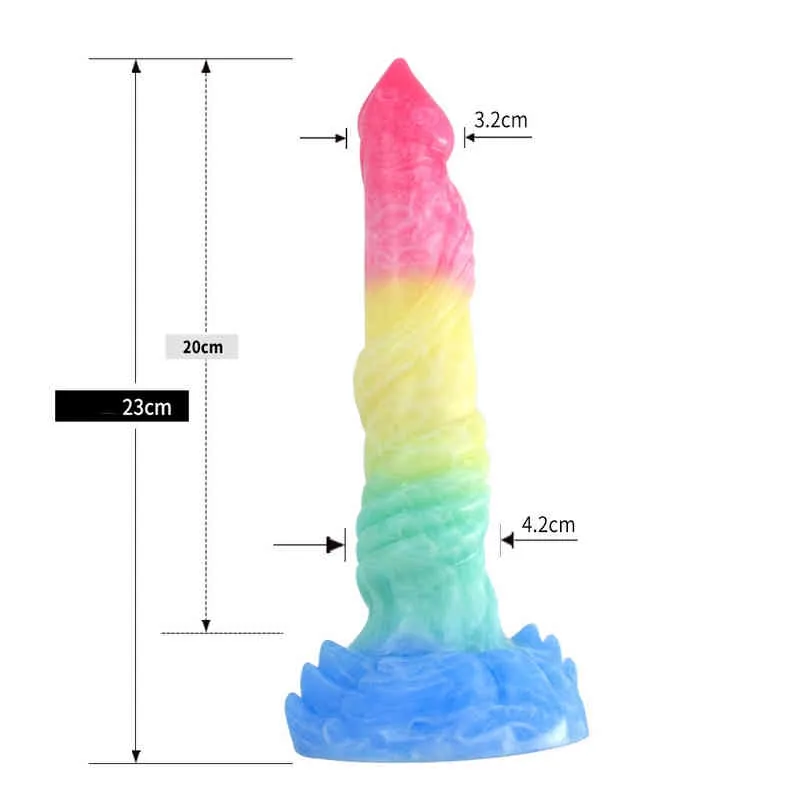 Nxy Dildos Novo líquido sílica gel em forma de pênis para homens e mulheres sucção falso macio plug anal masturbação dispositivo sex produtos 0316