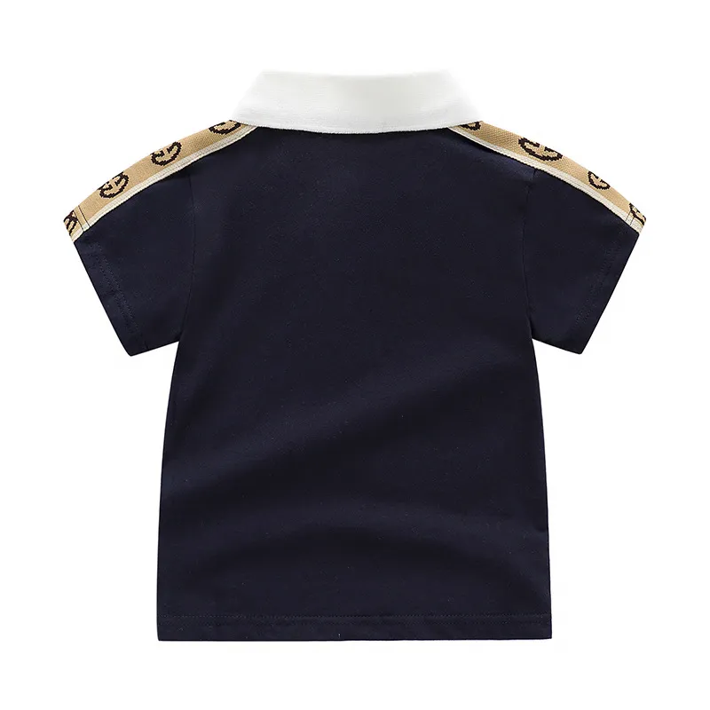 T-shirt infantil Tees Roupas infantis de verão Camisetas de bebê Tops meninos e meninas de algodão manga curta 1-6T