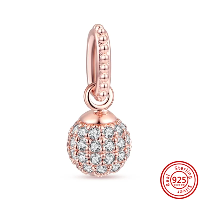 925 perle di fascino d'argento penzolanti perle di vetro Mamma Love Bead Fit Pandora Charms Accessori gioielli fai -da -te bracciale