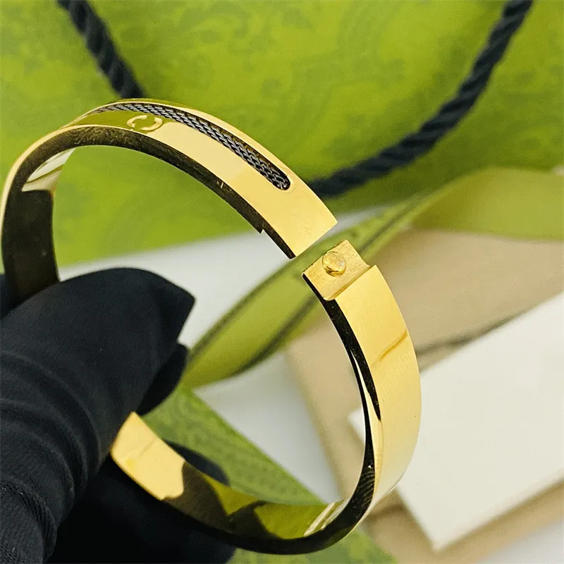 braccialetti in oro rosa donna braccialetto di design braccialetto designer di gioielli baseball rete nera corda a mano unisex acciaio al titanio fa302H