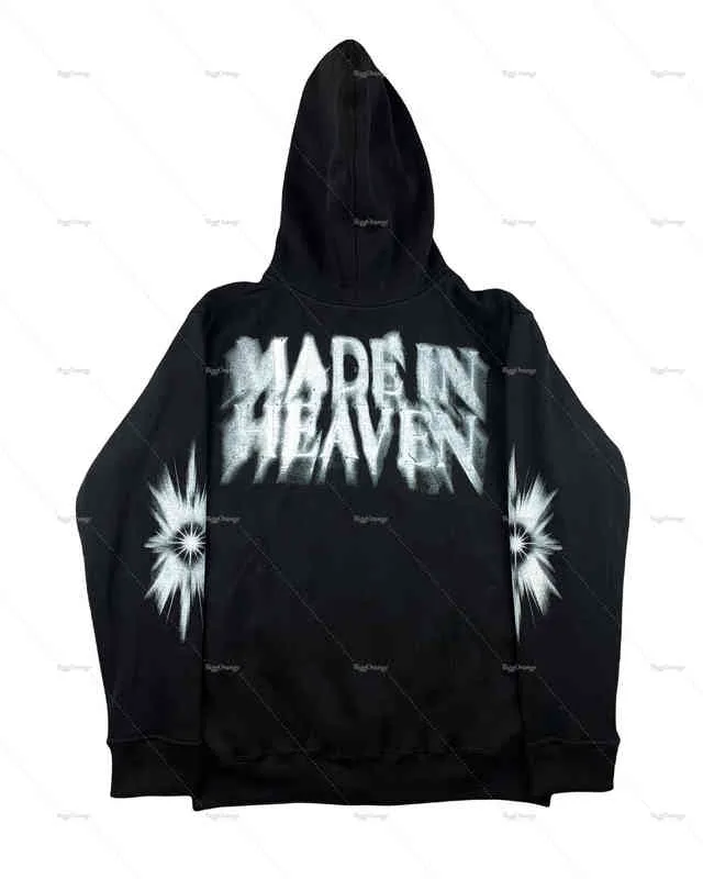 Zipper Angel Print Hoodie Men's Fashion Outerwear Ladies' Streetwear Y2k Pop Sweatshirts Jackets Teens' Clothing