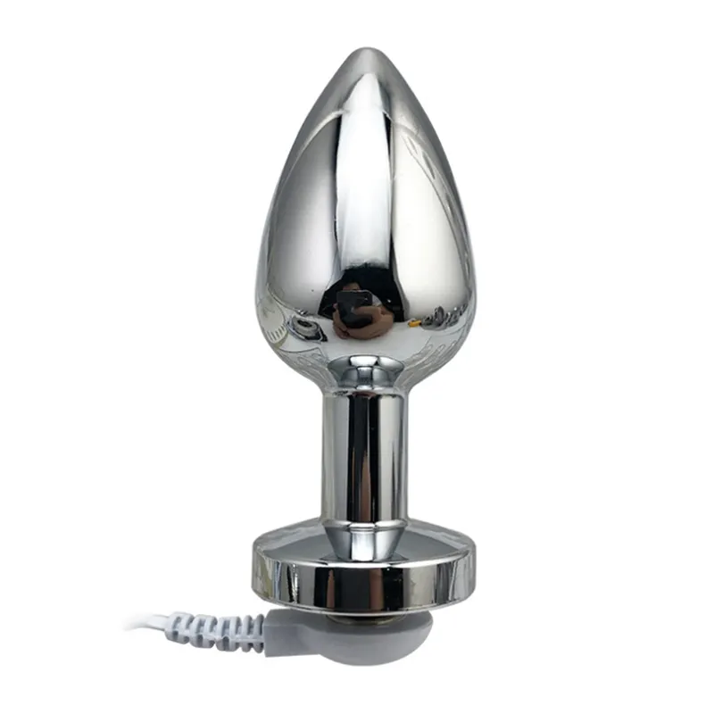 Электро -тяжелое мошонка для кольца магнитное член из нержавеющая сталь анальная заглушка мужская шар для шар для подвесной терапии массажер сексуальный игрушка Men6201999