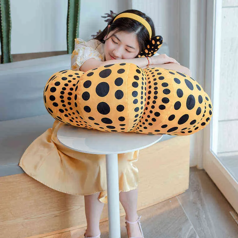 Japan Design Golf Punkt Punkt Kürbis Spielzeug Halloween Kissen Dekor Puppe Baby Kinder Hause Sofa J220704