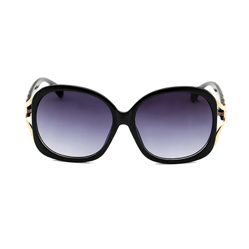 Lunettes de soleil tendance pour femmes, monture de lunettes célèbres, design classique, symbole doré sur les tempes, défilé de mode moderne, assorti à any349I