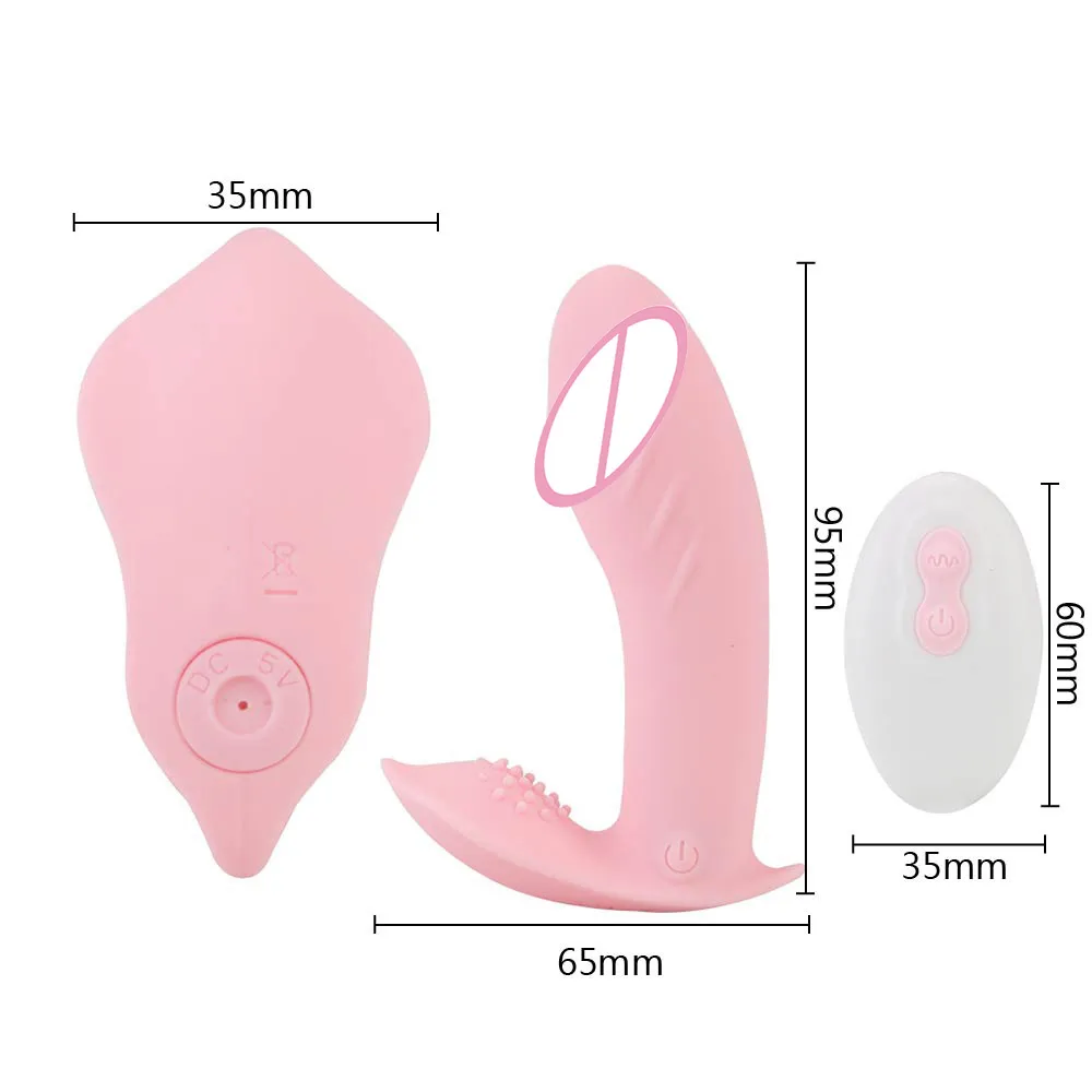 10 Frequenz Panty G-Punkt-Massagegerät Klitoris-Stimulator Tragbarer Dildo-Vibrator Erwachsenes Produkt sexy Spielzeug für Frauen Fernbedienung