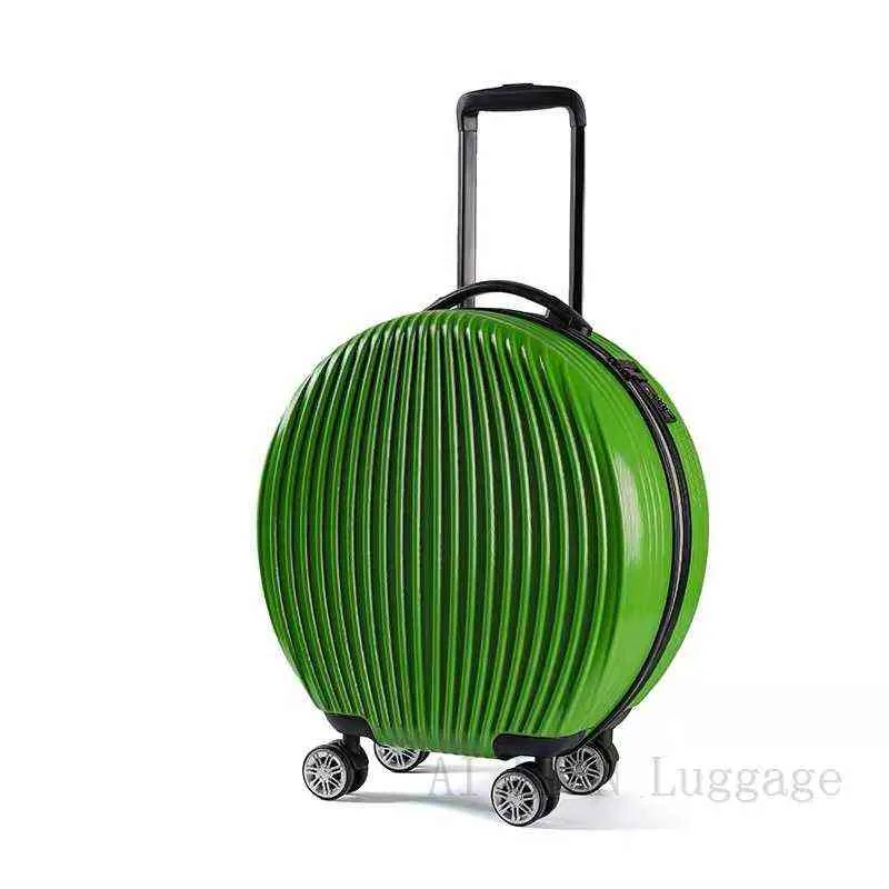 Dziwna walizka torebka z kosmetyką zaokrąglona torba bagażowa Zestaw Bagażu Kobiet Kołów i torebki Prezent J220708 J220708