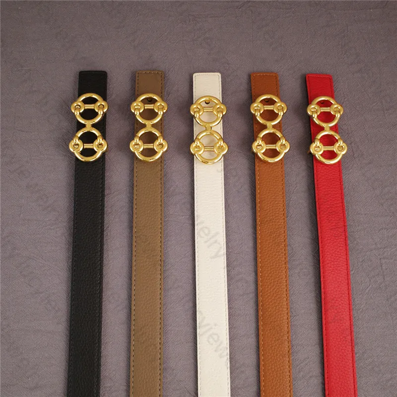 Designer Belt Fashion Belts Bredd 2 4cm Gold Silver Buckle äkta kohud för män Womens 6 Style Top Quality248D