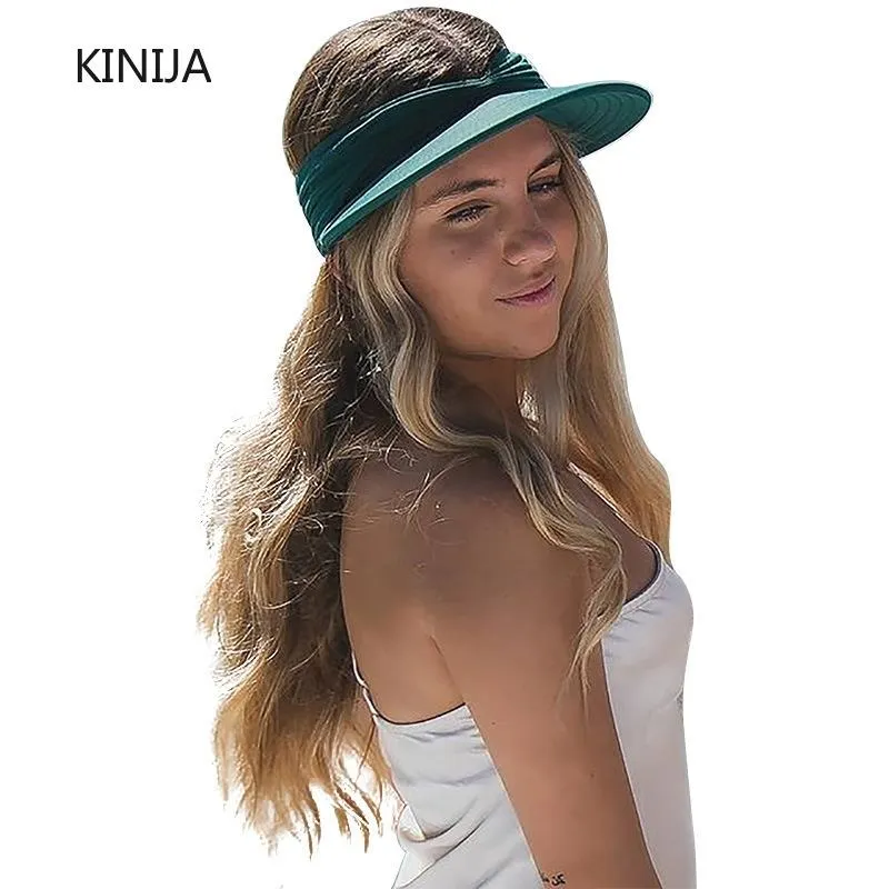 Outdoor Sport Sun Hat Women Empty Top Golf Tennis Breathable Visor Hiking Cap for girl Summer