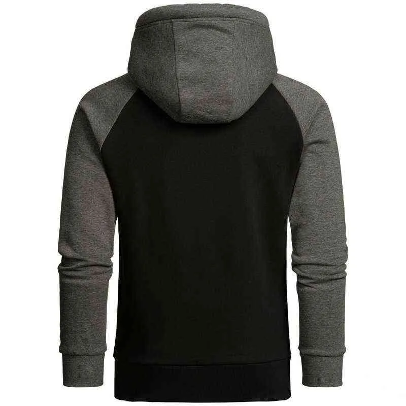 Man Hoodies Hoge Kraag Trekkoord Wollen Liner Sweatshirts Herfst Mode Sport Stijl Trui Outdoor Castiou Wear Mannen Kleding L220730