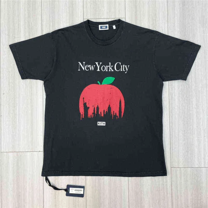 2022 NY NOAH TRE-färg Tryckta bokstäver T-shirt Wesselmann Face Tee Combed Cotton 220g Short Sleevet220728