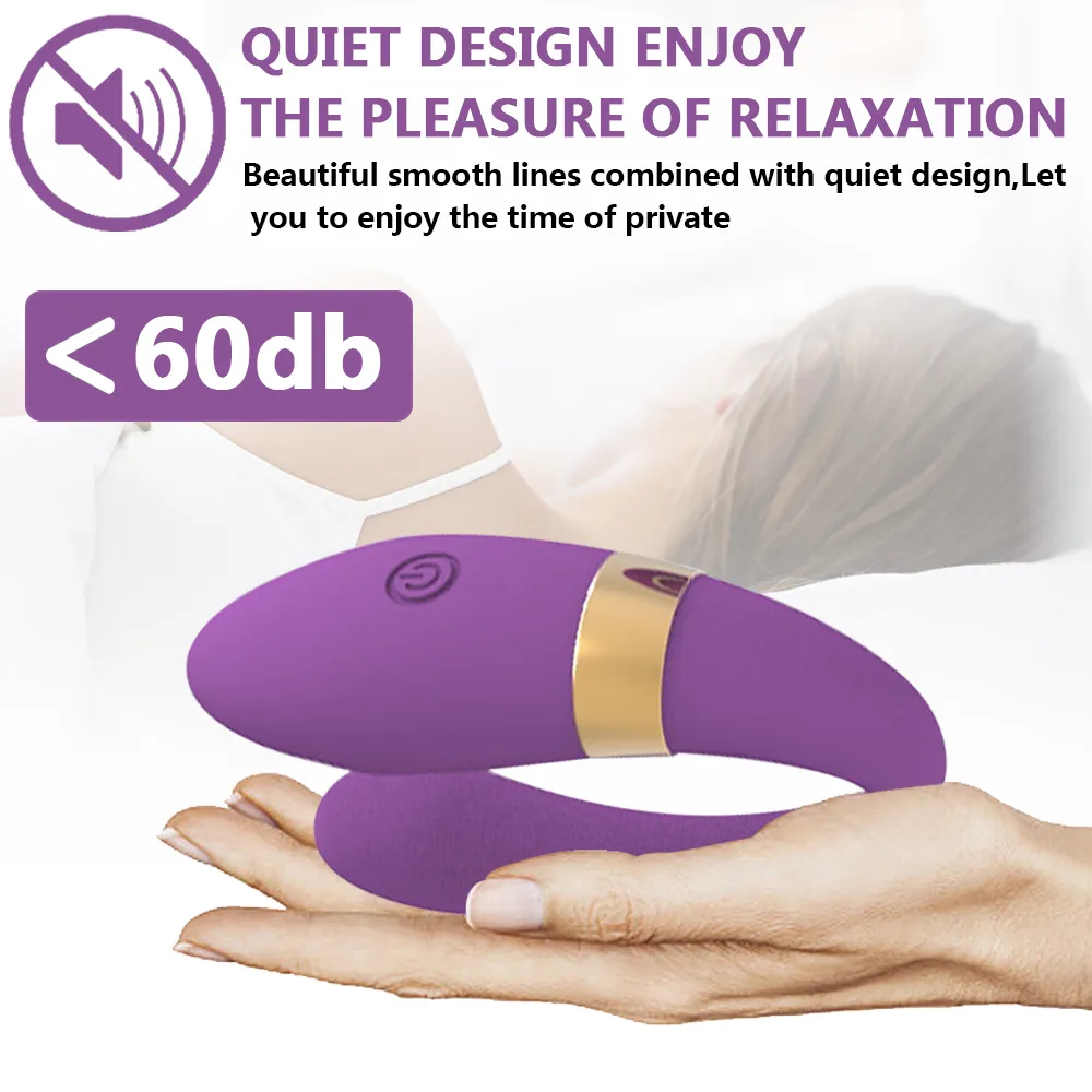 OLO sexy Winkel 10 Modes U-vorm Vibrator USB Opladen Draadloze Dildo Vibrators Dubbele Vibrerende Speelgoed voor Vrouwen G spot Stimuleren