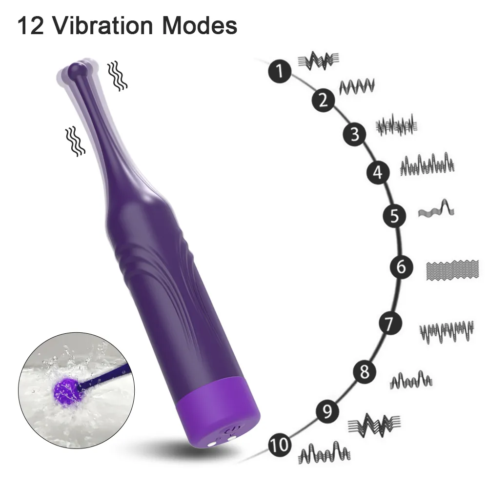 Mini Potente G Spot Squirt Vibratore Stimolatore del clitoride Giocattoli sexy adulti donne Coppie 18 Clitoride con 2 cappelli Prodotti