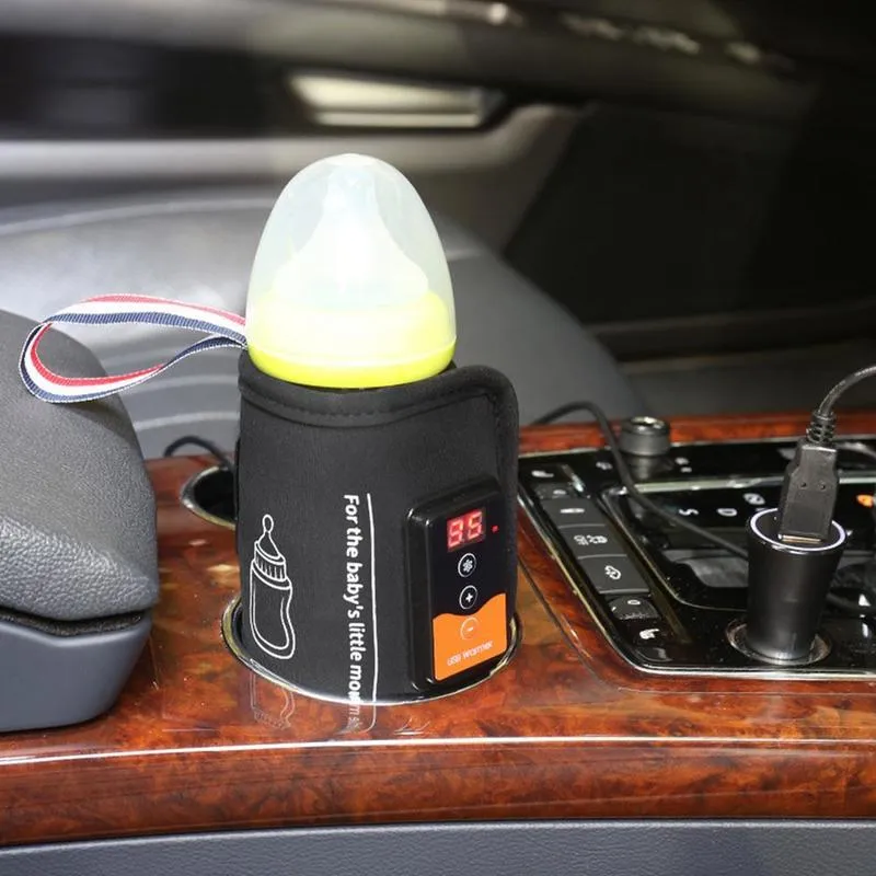 Baby Bottle Warmers USB Heating Cooler Water Smart For Travel Adjustable Milk Warmer 220512