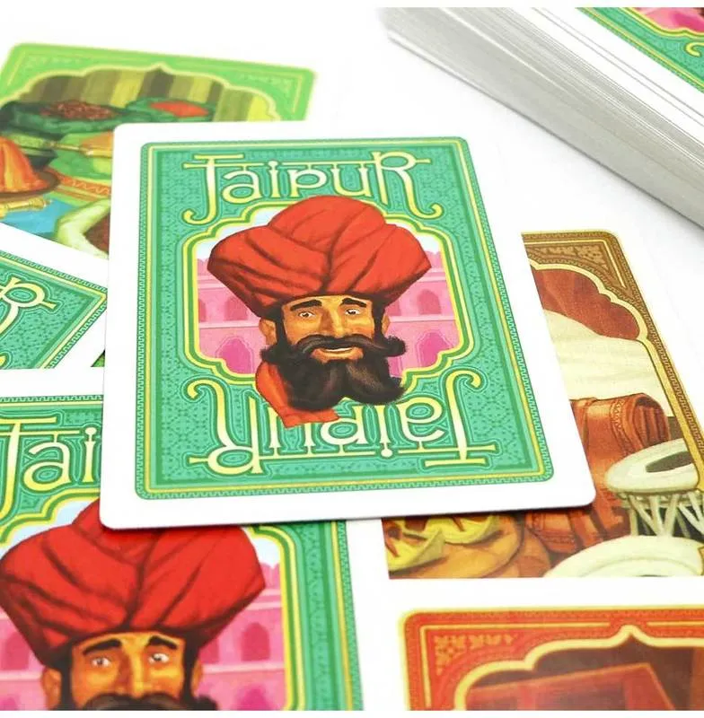 Jaipur Board Game English Espagnol Rules Strategy Carte Games pour 2 joueurs Adult Lovers Holiday Gifts Trade Table Table 220718