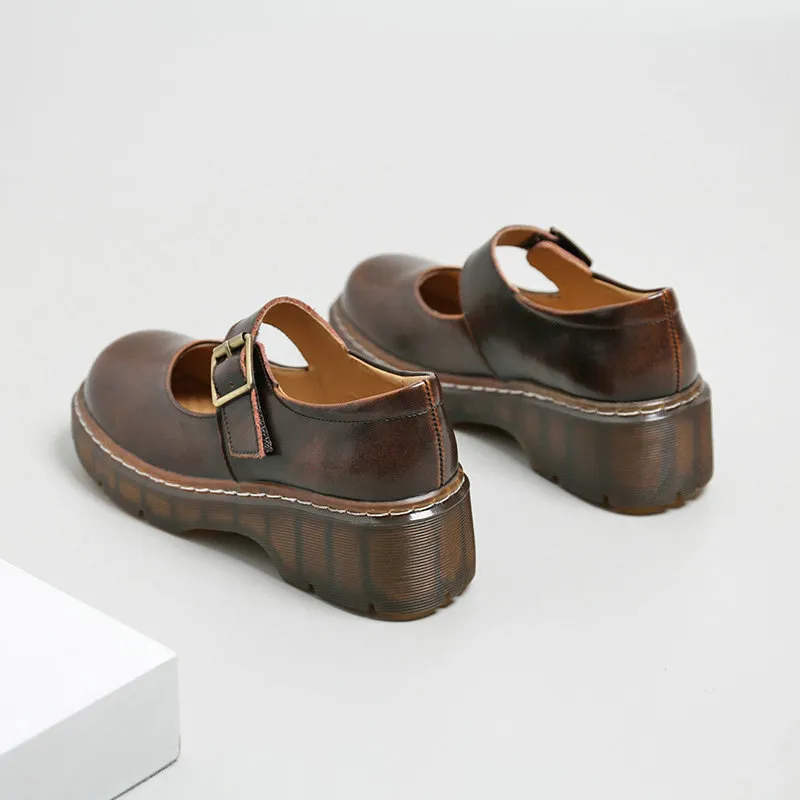 حذاء ماري جين سميث سولد البقر رغبة النساء الرجعية لوليتا يابانية jk موحد الأصلي Girl College Style 2207141708053