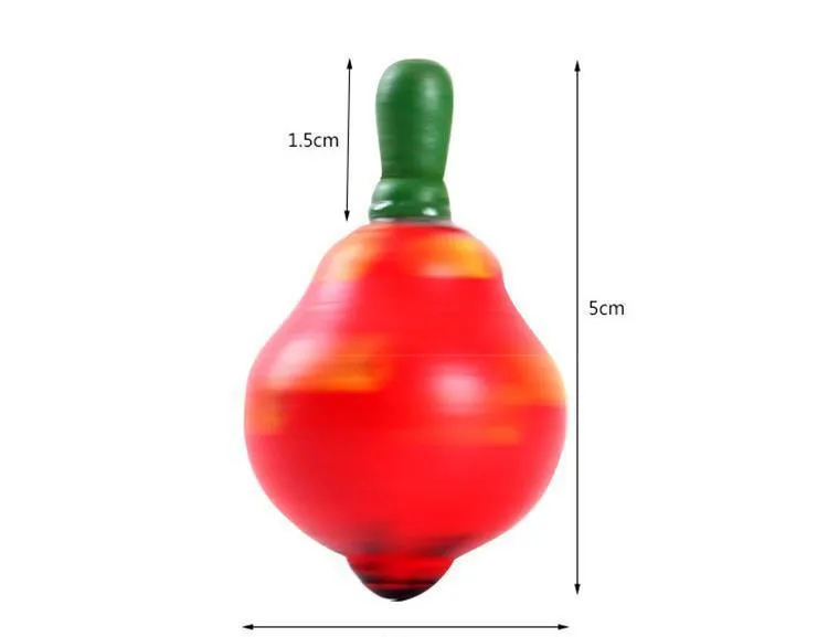 Kids Mini Colored fruits Wooden Gyro Toys for Children Relief Stress Desktop Spinning Top Toys Kids Birthday Gifts YJN 220723155132