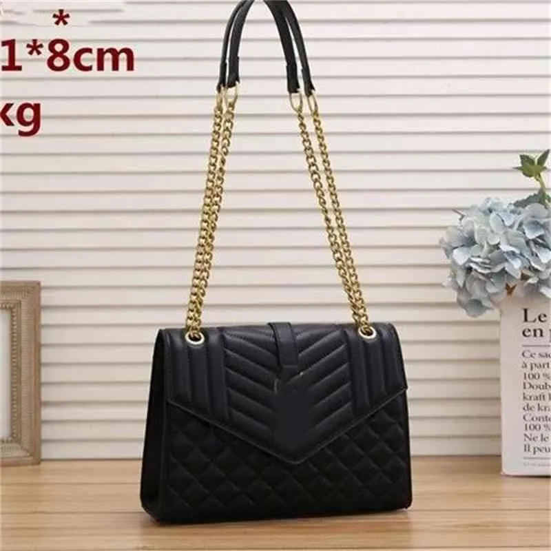 Designer bags Leisure Women's 2022 New Korean Fashion Versatile Chain One Shoulder Msenger Bag Small Square Large Capacity Tote Bag Factory Promotion