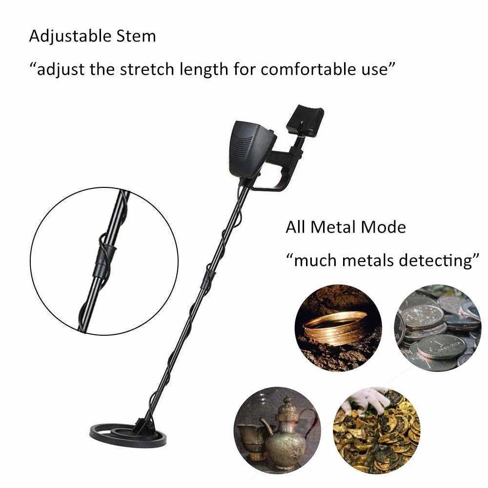 MD-4080 Metal Detector sotterraneo Rilevatore d'oro ad alta sensibilità MD4080 con bobina impermeabile All Metal Disc Mode Pinpoint