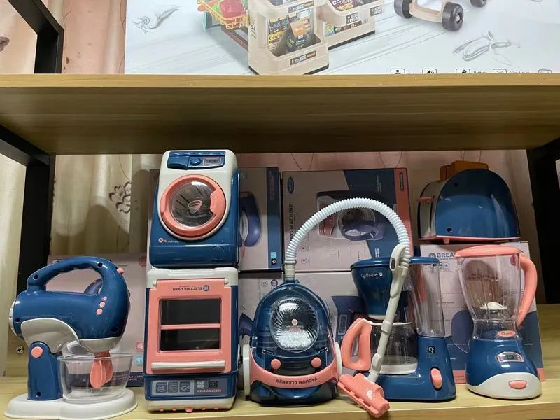 Dzieci Zabaw domowe urządzenia gospodarstwa domowego Kuchnia zabawka dziewczyna symulacja elektryczna pralka chleb odkurzaczowy zestaw upominkowy 222391801