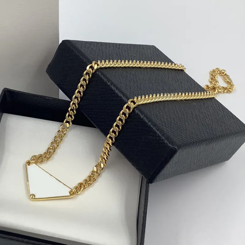 2023 New P Triangle Necklaces For Women Luxury Party Fashion Chain Necklace Jewelry Designer Holiday Gift2072