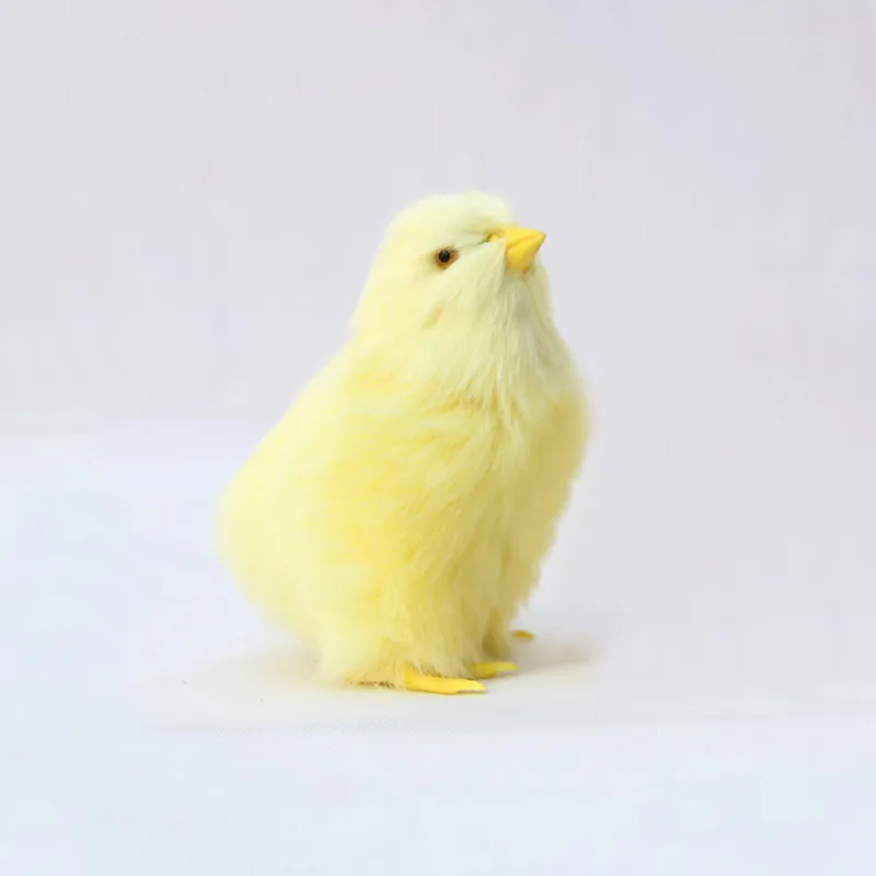 -simulering Lovely Plush Chick Toy Easter Realistic Animal Doll Kids Birthday Christmas Gift Early Education Cognition 220628