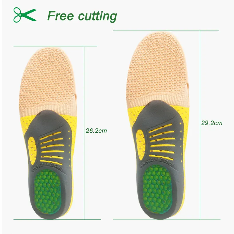 Premium Orty Jel Toylar Ortopedi Düz Ayak Sağlığı Ayakkabı için Taban Pad Plantar Fasiit Unisex 220713