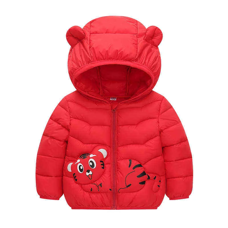 Lzh 2022 Autunno Inverno Neonate Giù Giacca Trapuntata I Ragazzi Del Fumetto Con Cappuccio Parka Caldo Bambini Costume di Halloween 1-6 Anni J220718